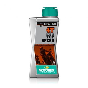 Picture of MOTOREX TOP SPEED 4T SYNTHETIC HIGH PERFORMANCE JASO MA2 15W/50 1L