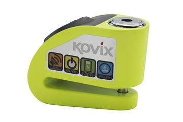 Picture of Kovix KD6 6mm Alarmed Disc Lock - Fluo Green