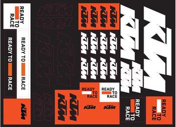 Picture of KTM Corporate Sticker Sheet