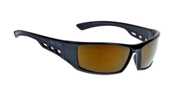 Picture of Ugly Fish RS4077 Sunglasses - Matt Black Frame & Gold Lens