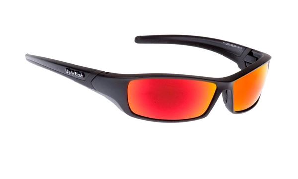 Picture of Ugly Fish RS5228 Sunglasses - Matt Black Frame & Red Revo Lens