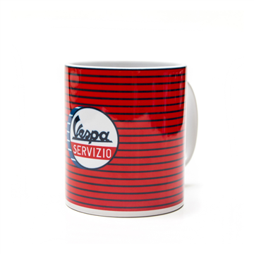 Picture of Vespa Servizo Red Stripes Mug (606764M001)