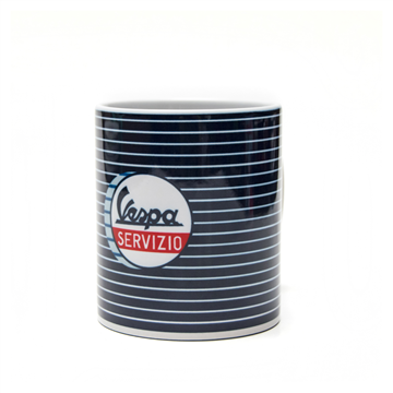 Picture of Vespa Servizo Blue Stripes Mug (606764M002)