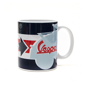 Picture of Vespa Servizo Blue Arrows Mug (606764M003)