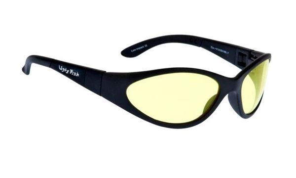 Picture of Ugly Fish Slim Multi Functional Sunglasses - Matt Black Frame & Yellow Lens