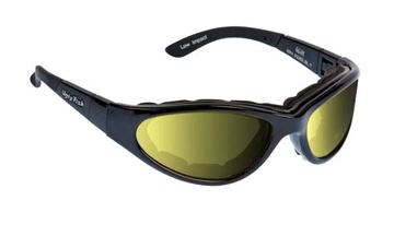 Picture of Ugly Fish Glide Photochromic Sunglasses - Matt Black Frame & Yellow Lens