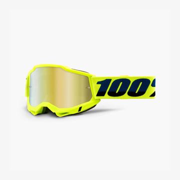 Picture of 100% Accuri 2 Goggles - Fluo Yellow / Mirror Gold Lens