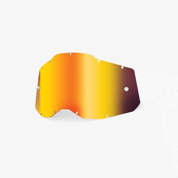 Picture of 100% Generation 2 Goggle Replacement Lens - Red Mirror/Smoke