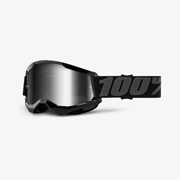 Picture of 100% Strata 2® Goggles Black - Silver Mirror Lens