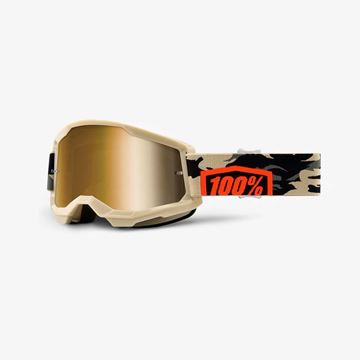 Picture of 100% Strata 2® Goggles Kombat - Gold Mirror Lens