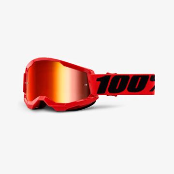 Picture of 100% Strata 2® Goggles Red - Red Mirror Lens