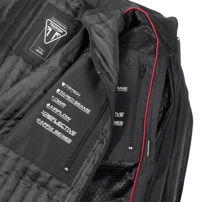 新品未使用トライアンフ LEITH JACKET KHAKI Leith Adventure Tourer Khaki Jacket | Motorcycle Clothing