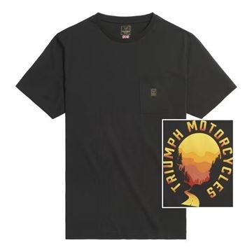 Picture of Triumph Sunset Graphic Back Print T-Shirt