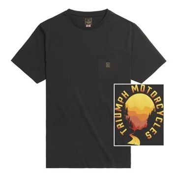 Picture of Triumph Sunset Graphic Back Print T-Shirt