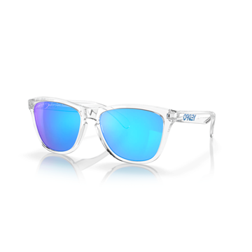Picture of Oakley Frogskins Sunglasses - Crystal Clear Frame / Prizm Sapphire Lenses