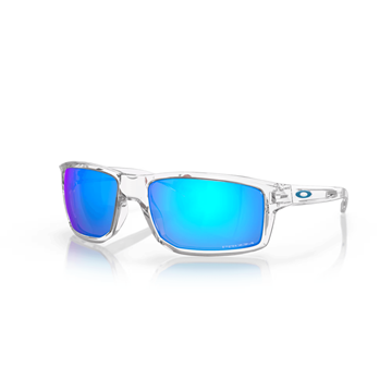 Picture of Oakley Gibston Sunglasses - Polished Clear Frame / Prizm Sapphire Lenses
