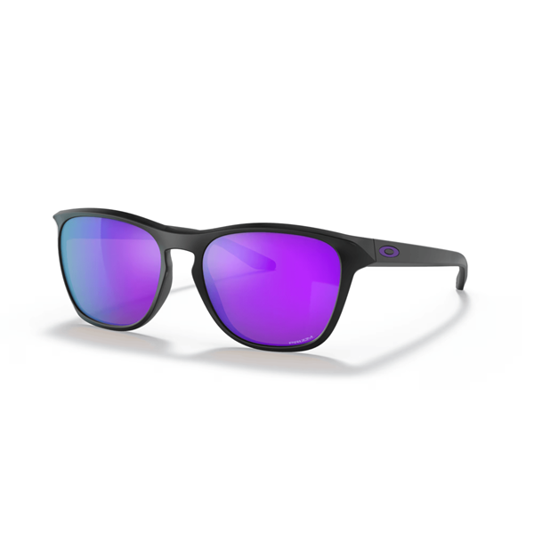 Oakley Manorburn Sunglasses Matte Black Frame Prizm Violet Lenses
