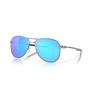 Picture of Oakley Contrail Sunglasses - Satin Chrome Frame / Prizm Sapphire Lenses
