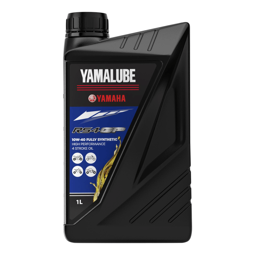 Yamalube® RS4GP 10W-40 Fully Synthetic Engine Oil - 1 Litre Bottle