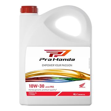 Picture of Pro Honda 4 Stroke 10W-30 MA Mineral Engine Oil - 4 Litre Bottle
